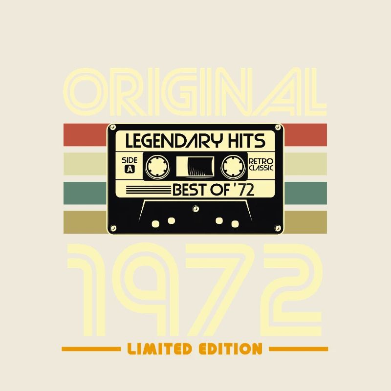 Original 1972 Hits Cassette Rétro