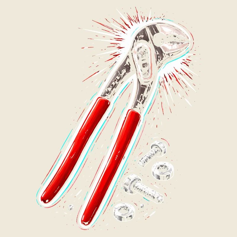 Rohrzange Werkzeug Handwerker Design 
