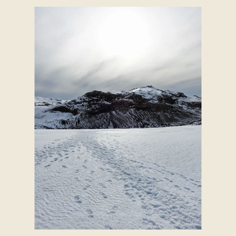 Snowbound Horizon Under Pale Sun
