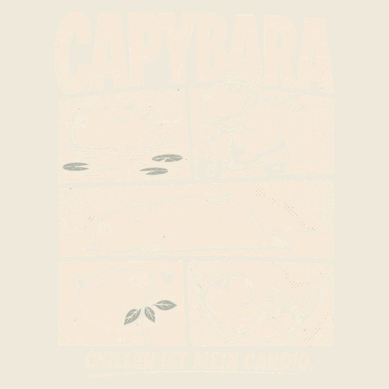 Capybara Chill Comic Entspannung Humor