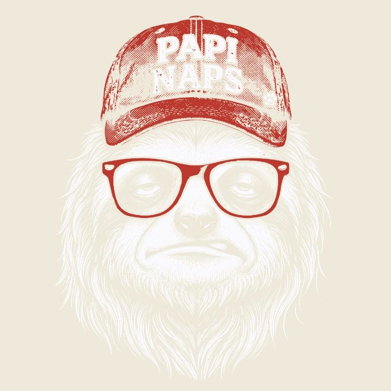 Gorilla hipster with red cap