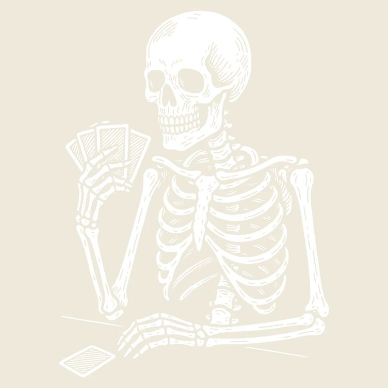 Skeleton Gamble Spielkarten