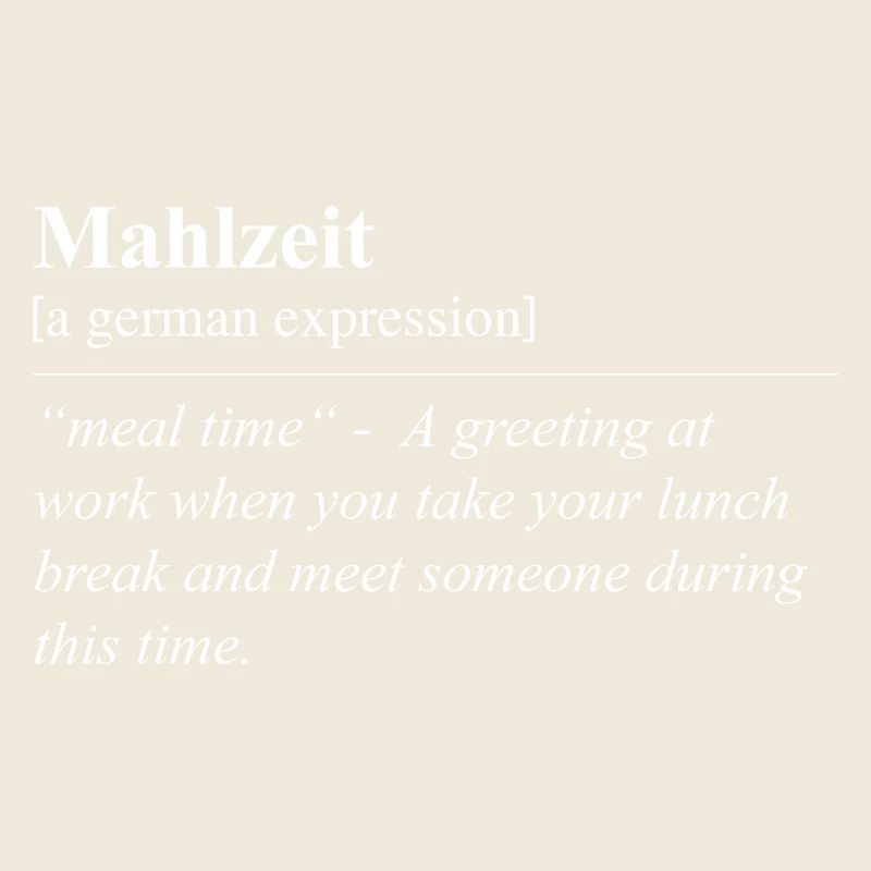 Meal Funny German Idiom