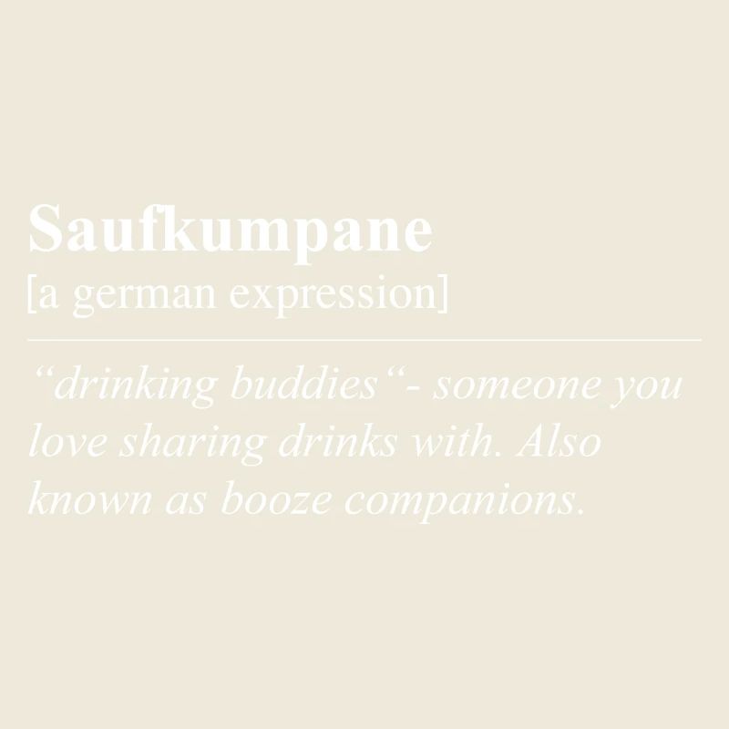 Compagnons de boisson Idiome allemand amusant