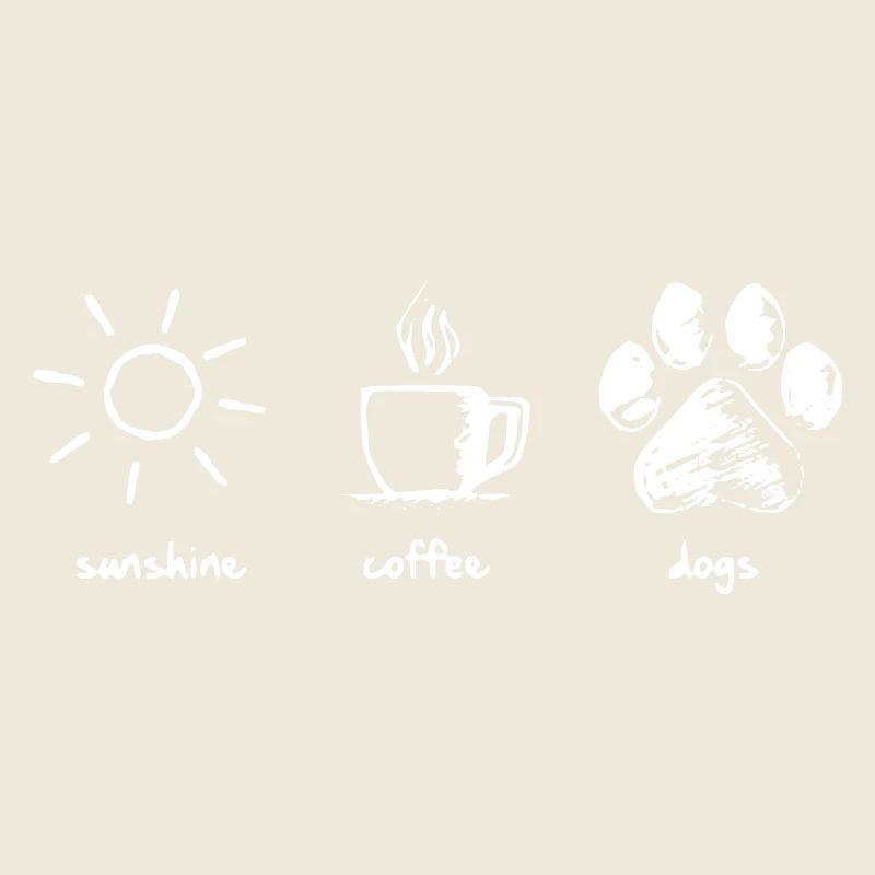 Sunshine - coffee - dogs
