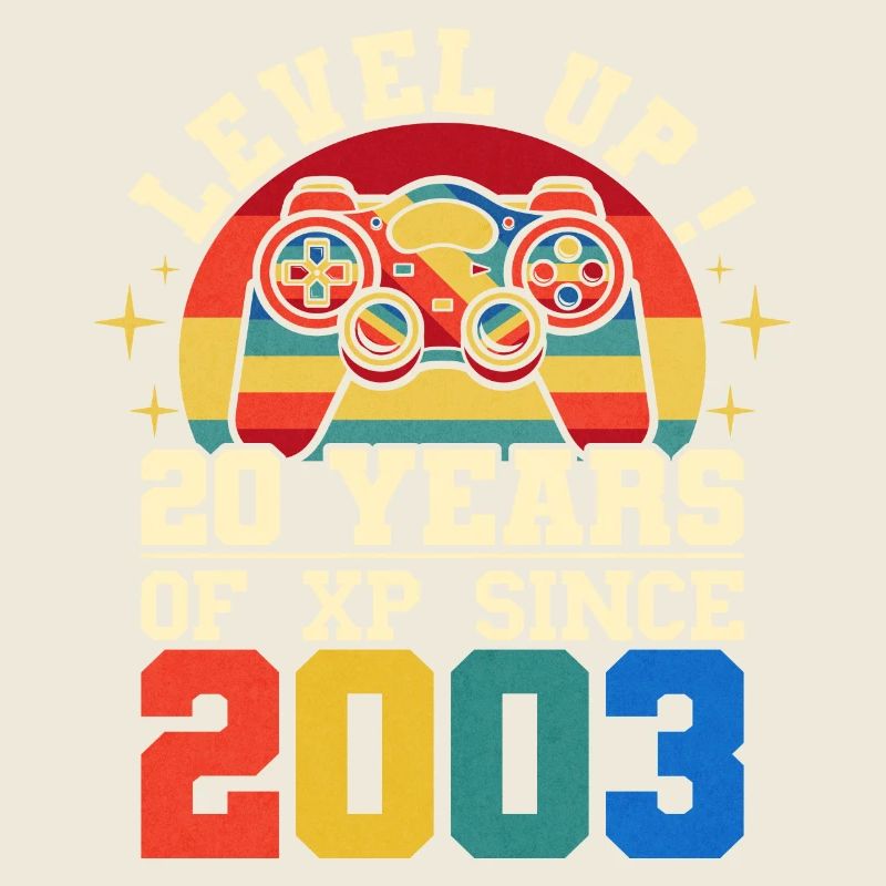 Level 20 2003 Birthday Gamer 20 years