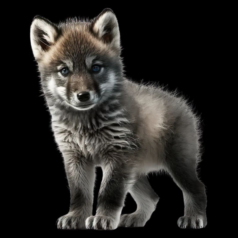 Mignon bébé loup