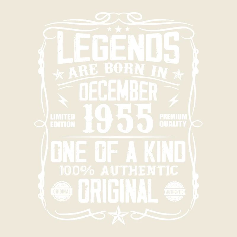 Born December 1955 Birthday Gift 1955