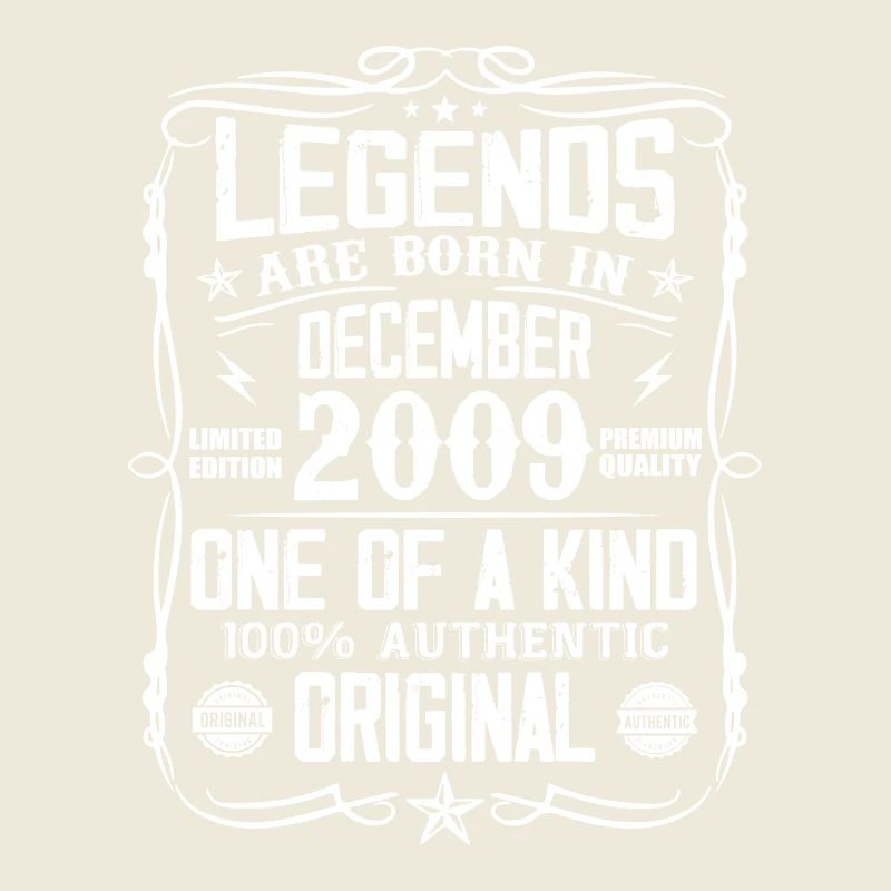 Born in December 2009 Birthday Gift 2009