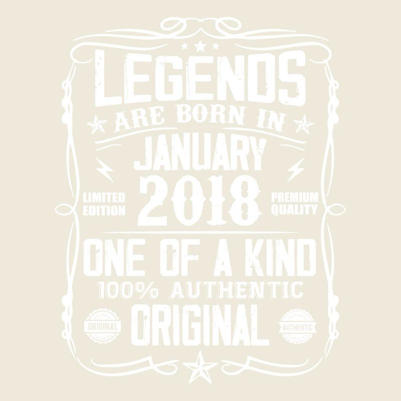Birthday gift born in January 2018