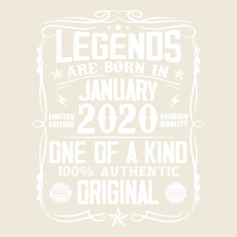 Birthday gift born in January 2020
