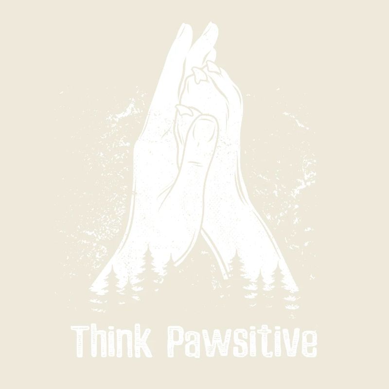 Think Pawsitive - Main + Patte de chien - High Five