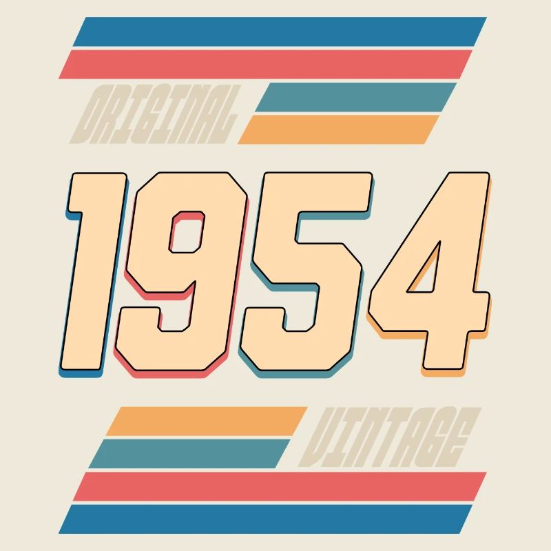 Original 1954 Anniversaire 70 Ans Anniversaire