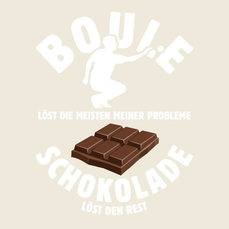 Boule löst meine Probleme - Schoko Spruch