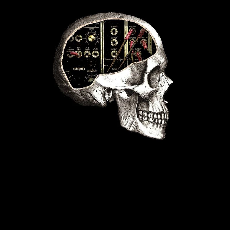 Analog Modular Skull for Synth Nerd