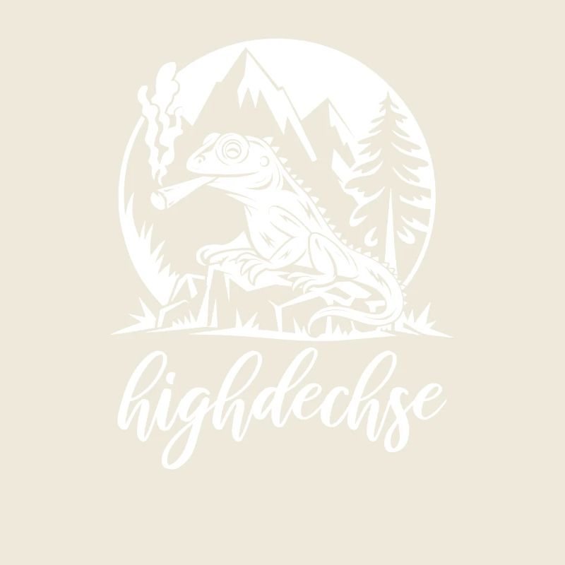 Highdechse - Eidechse mit einem Joint