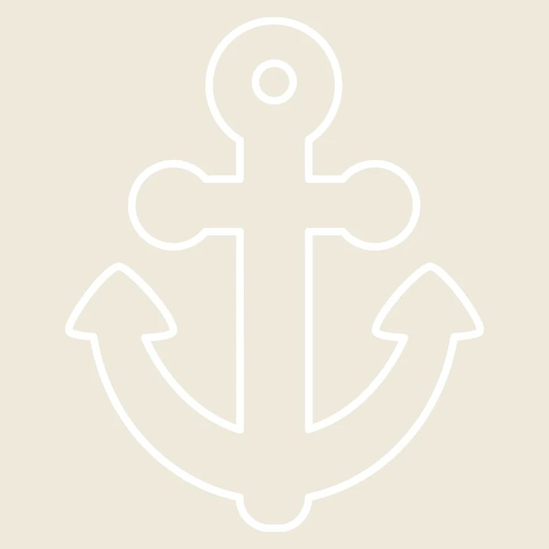 Anchor - white contour