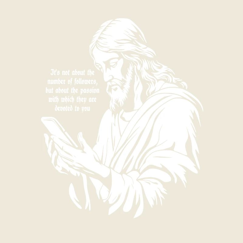 Jésus avec un smartphone - 12 adeptes