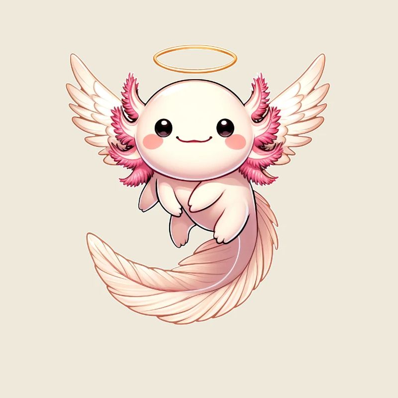 Axolotl Ange Volant avec Joy Halo
