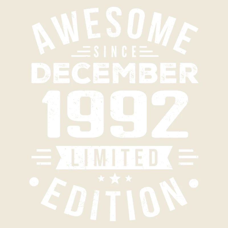 Birthday Gift born in December 1992