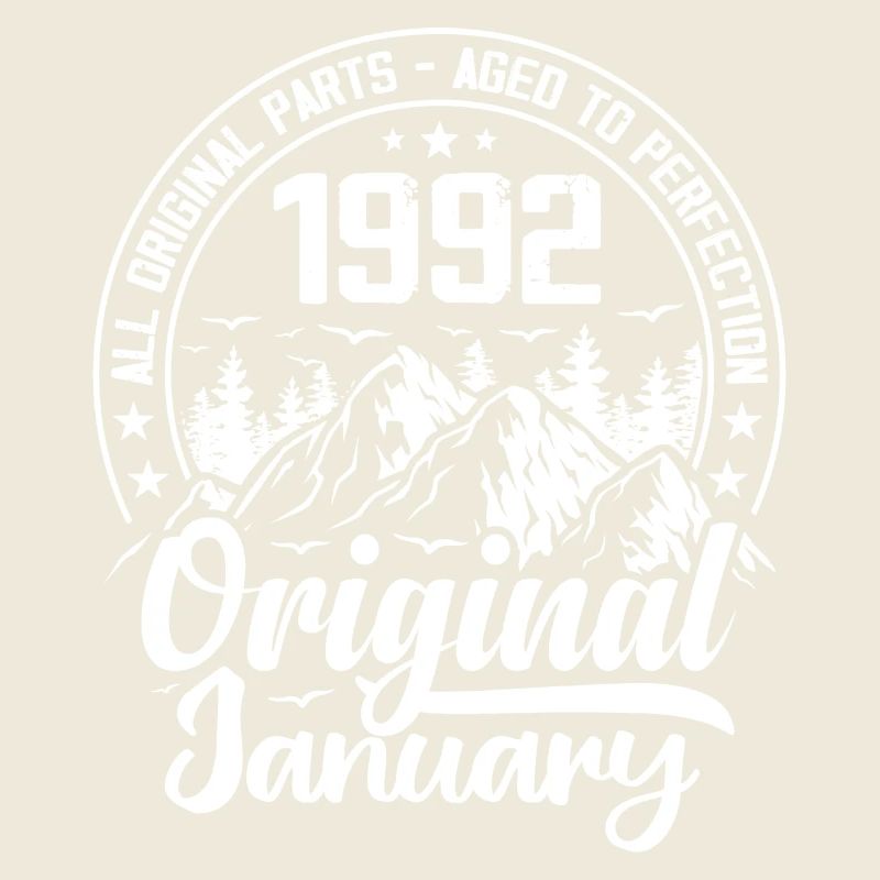 Januar 1992 Original 32 Jahre altes Geburtstagsgeschenk