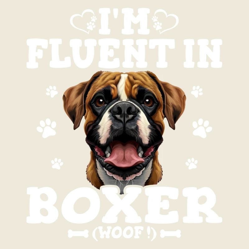 Parler Le Boxer Humour Chien Boxer