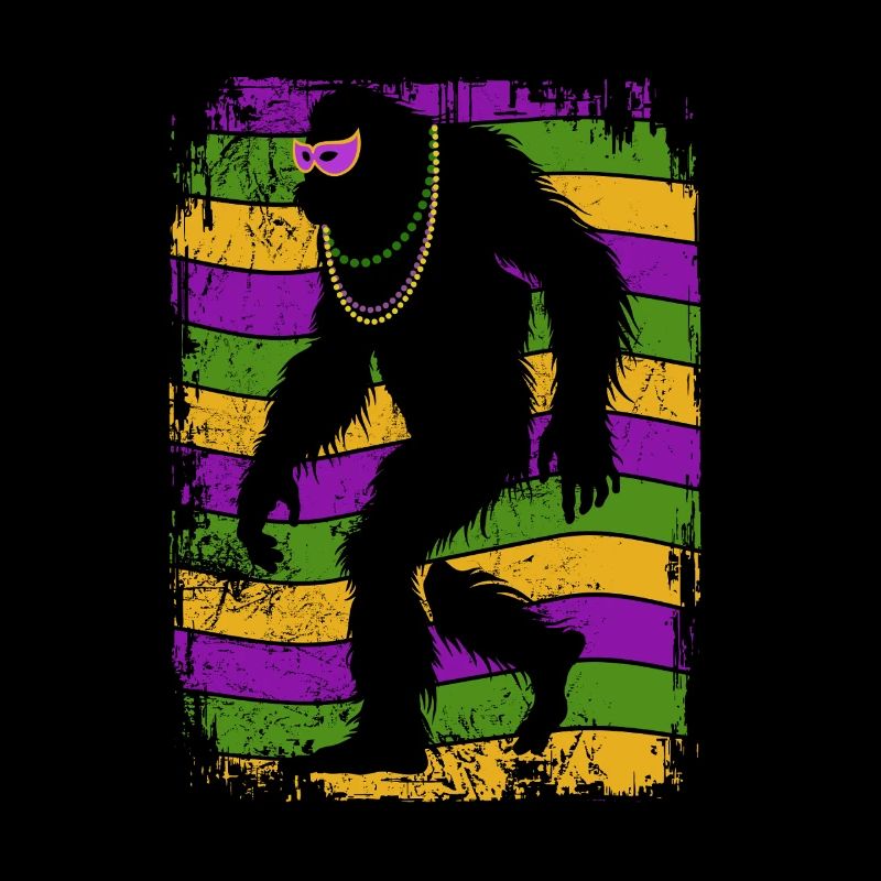 Mardi Gras - Bigfoot - Costume - Gift