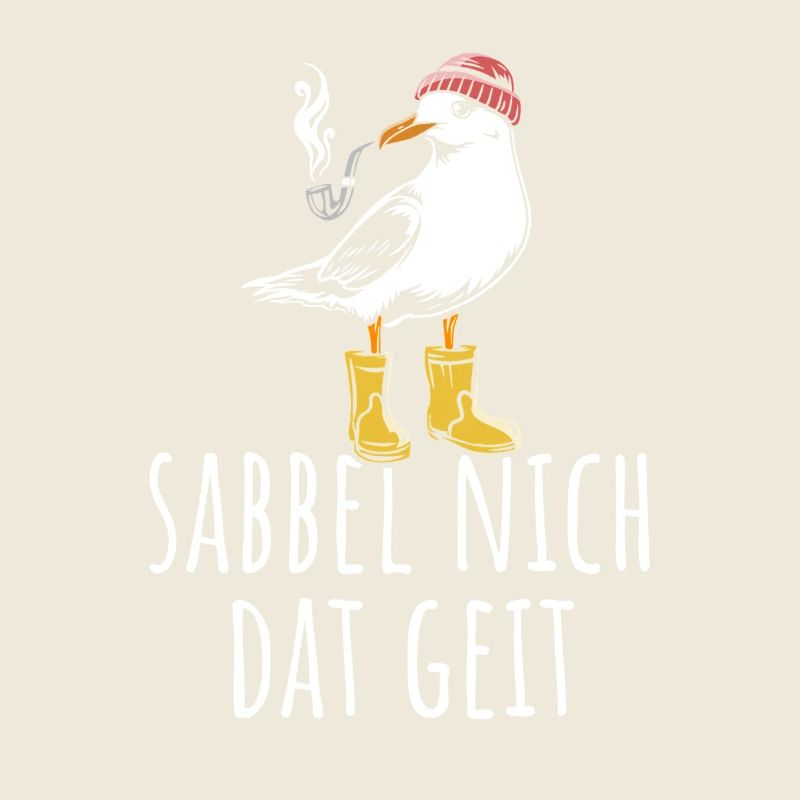 Möwe - Sabbel nich dat geit - Nordsee - Geschenk