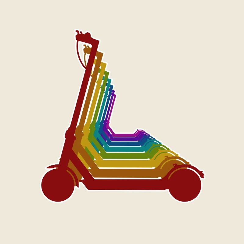 E-scooter, electric scooter with battery