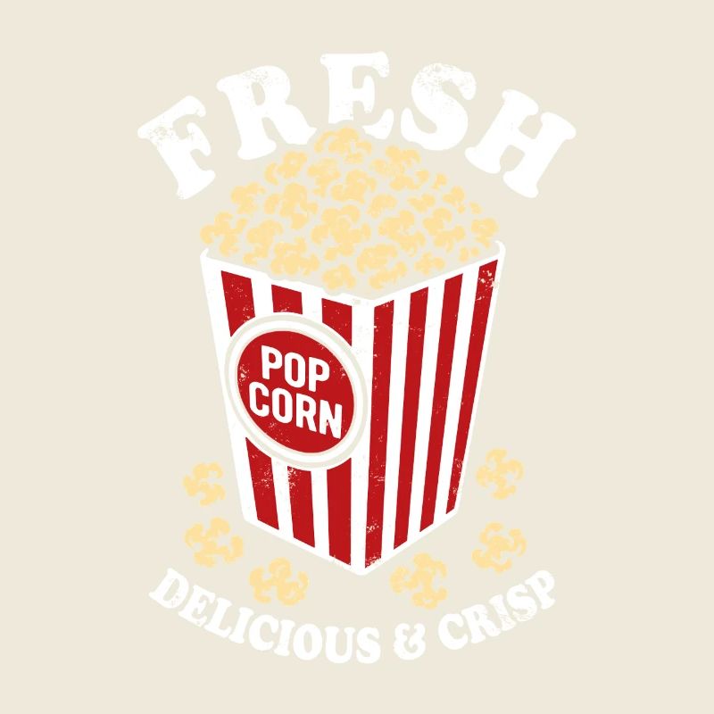 Frisches Popcorn - knusprig, lecker - Geschenk