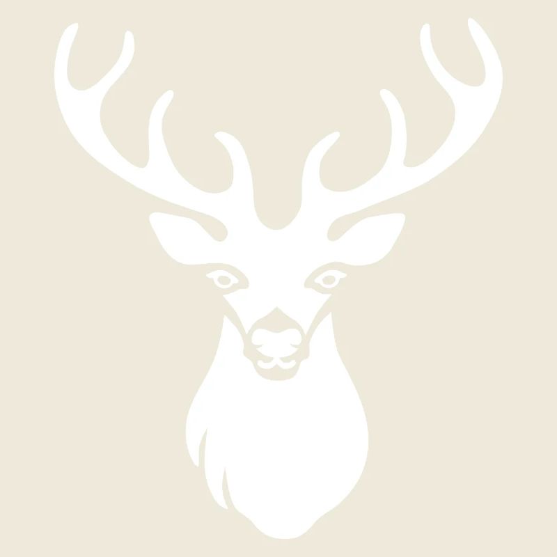 Deer head white