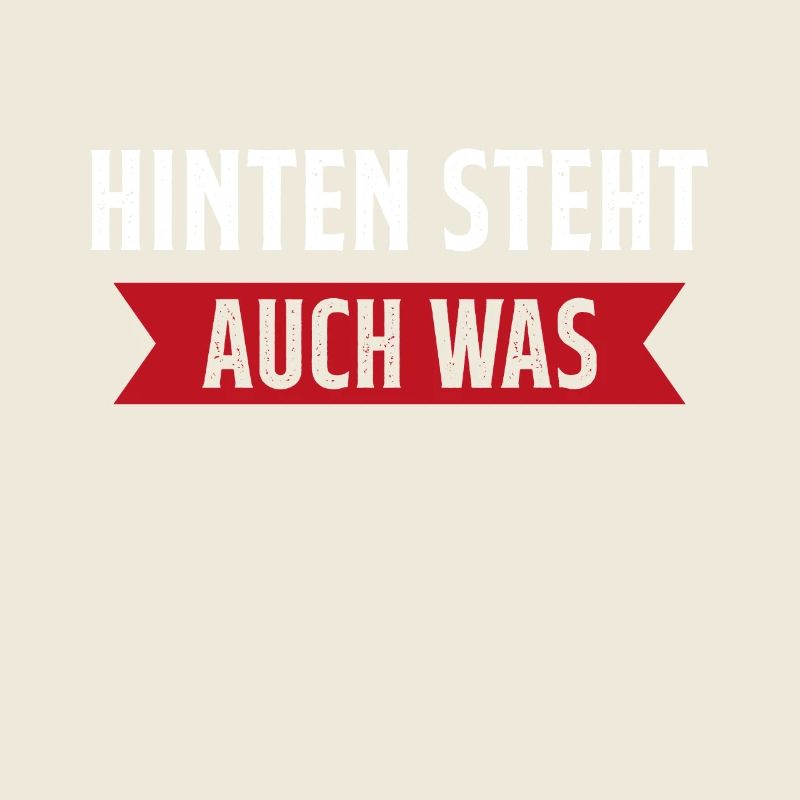 Hinten steht auch was