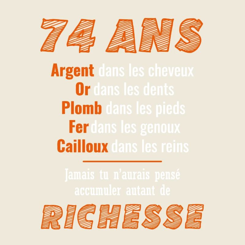 74 Ans Anniversaire Drôle Idée Cadeau