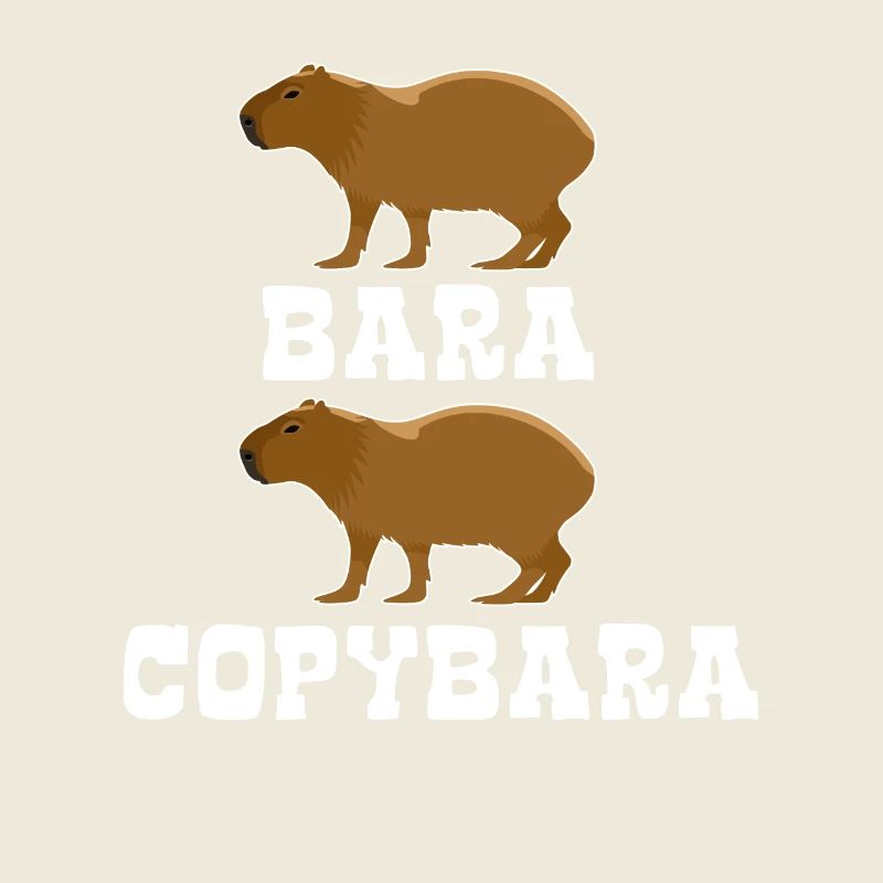 Copybara - Capybara Wortspiel Copy Style