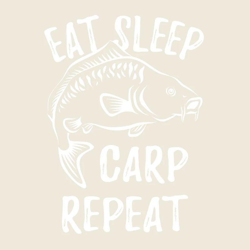 Manger Sleep Carp Répéter - Dicton de carpe de pêcheur