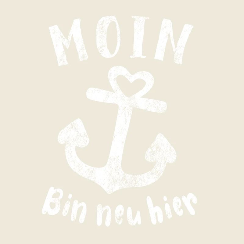 Moin bin neu hier Anker Baby Geburt Spruch