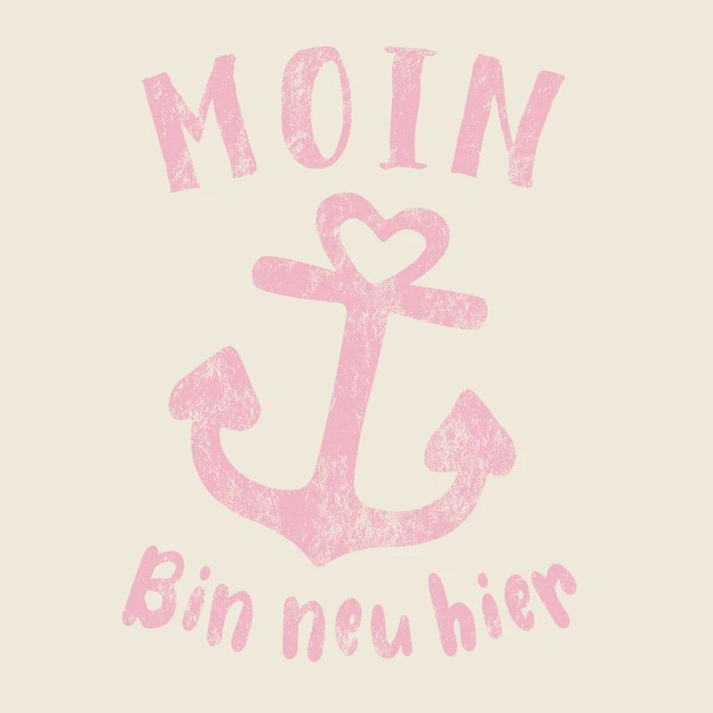 Moin bin neu hier Anker Baby Geburt Spruch