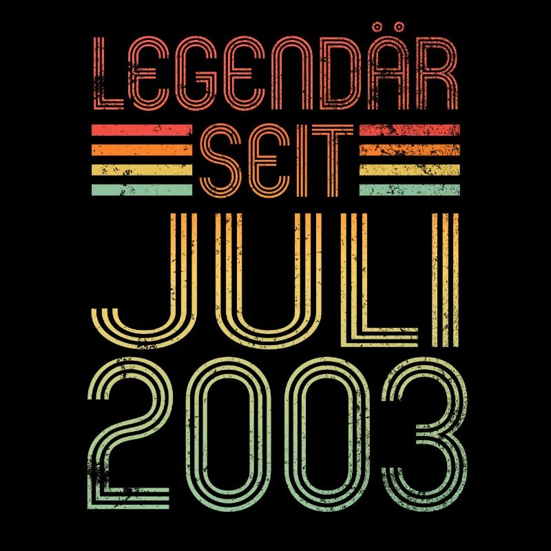 Legendär seit Juli 2003 - Geburtstag Retro