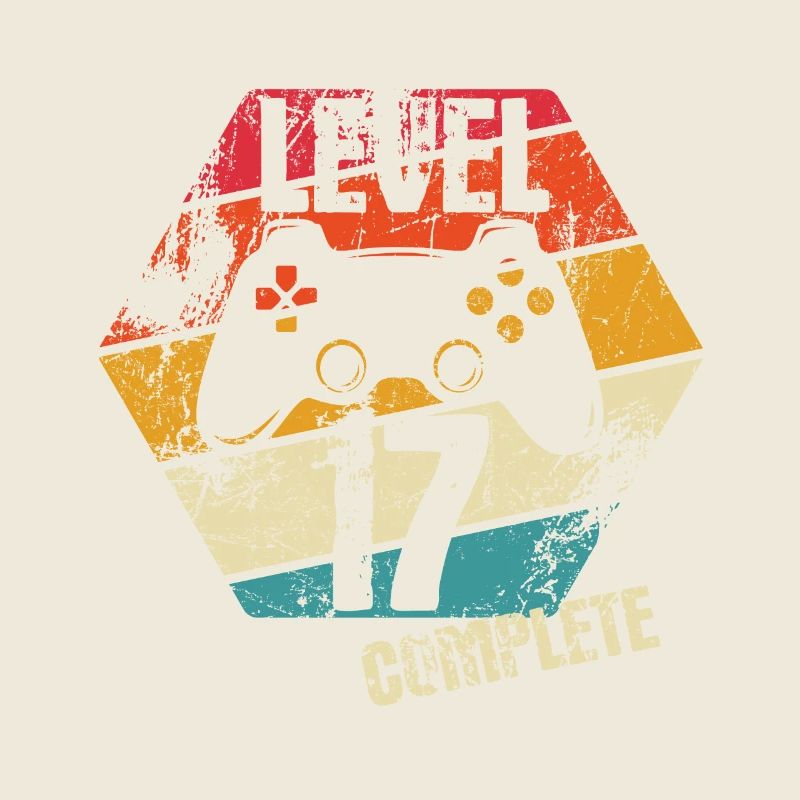 Level 17 Complete - Gamer - Birthday - Gift