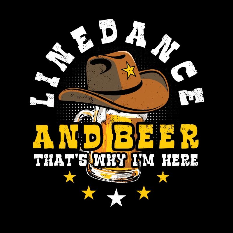 Linedance and Beer - Country Fan - Geschenk