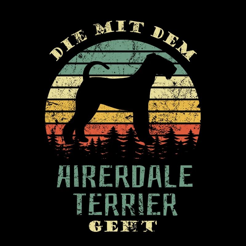 Die mit dem Airedale Terrier geht - Gassi gehen