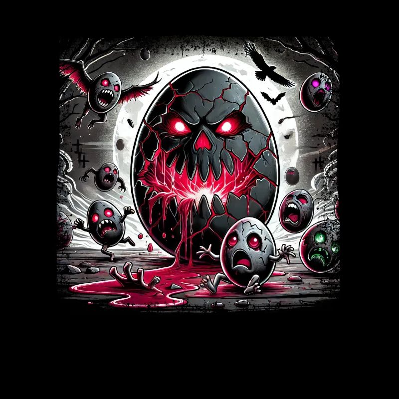 Horror Osterei Dämonisch Zombie Vollmond