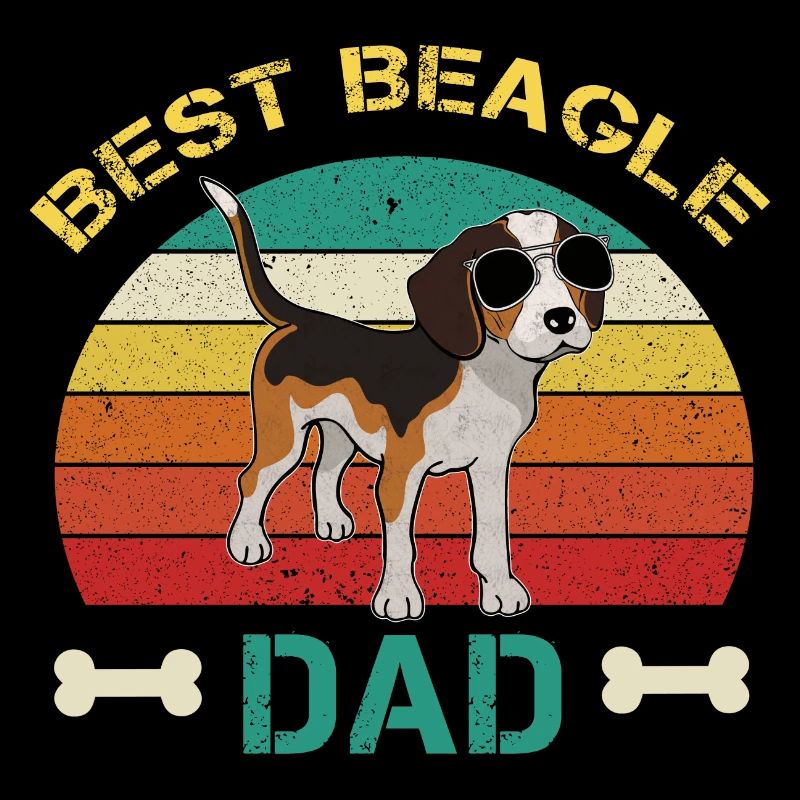Best Beagle Dad Beaglehalter Geschenk