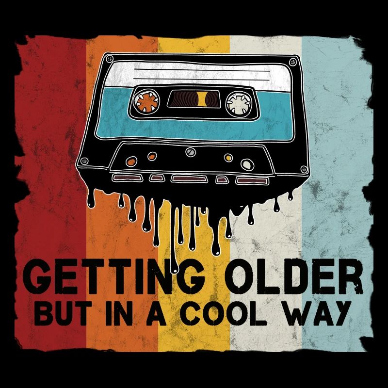 Retro Kassette Spruch