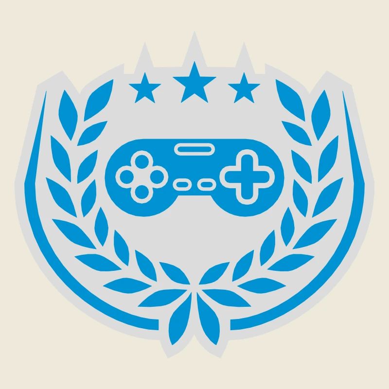 Controller Retro Sterne Lorbeerkranz