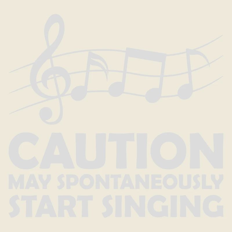 may spontaneously start singing