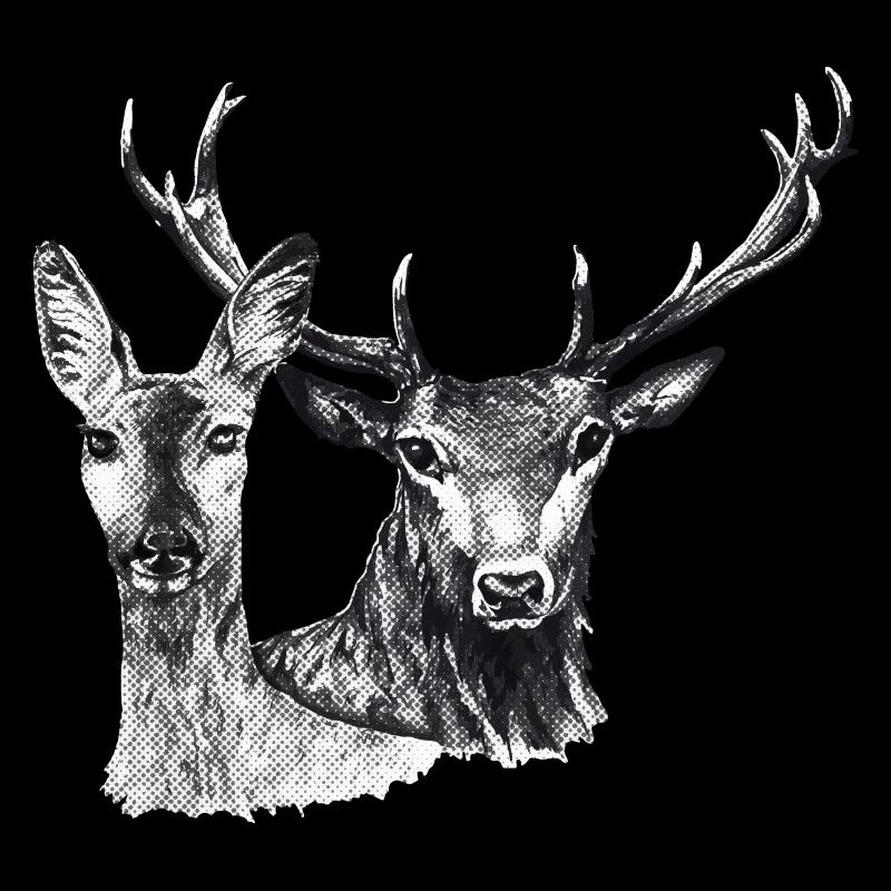 Cerfs et biche