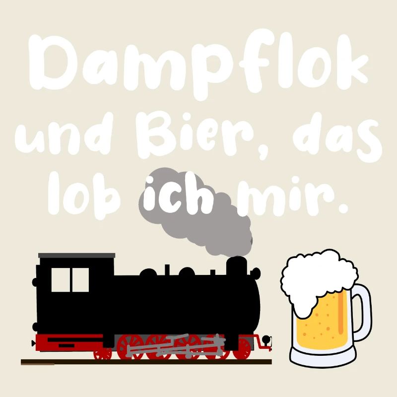 Eisenbahn Dampflok Bier Eisenbahner Zug