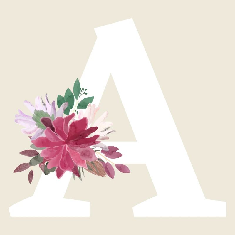 Lettre a floral