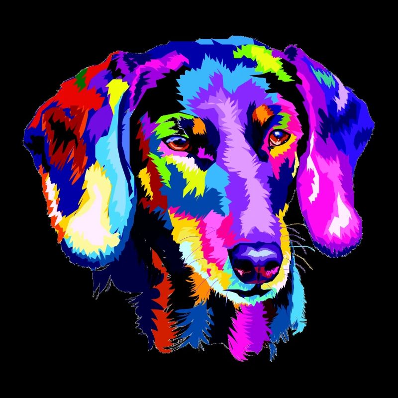 Stylized dachshund